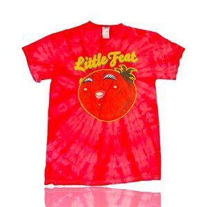 Little Feat Red Tie Dye T-Shirt Men's M Vintage Graphic Print Music Tee
